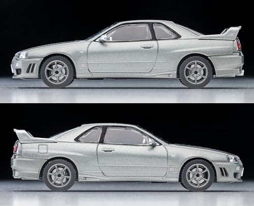 TOMYTEC Tomica Limited Vintage Neo 1/64 Scale LV-N353a Nissan Skyline 2-Door Sports Coupe 25GT TURBO with Optional Parts, Silver, 2000 Model, Finished