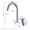 Larsdanz T5231 Dual-Hole Hot & Cold Basin Faucet