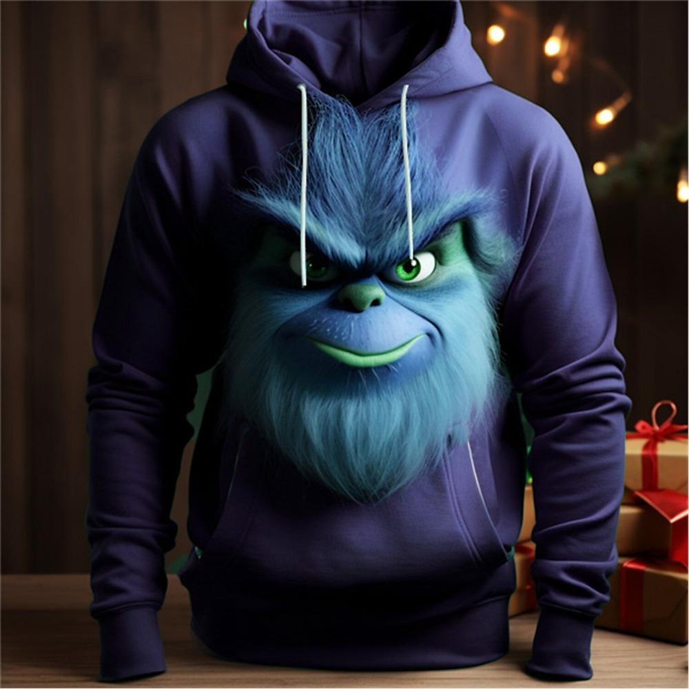 Modische Herren-Kapuzenpullover mit Grafikdruck Herbstkleidung Cartoons Freizeitkleidung Damen Pullover Oberteile Sweatshirts