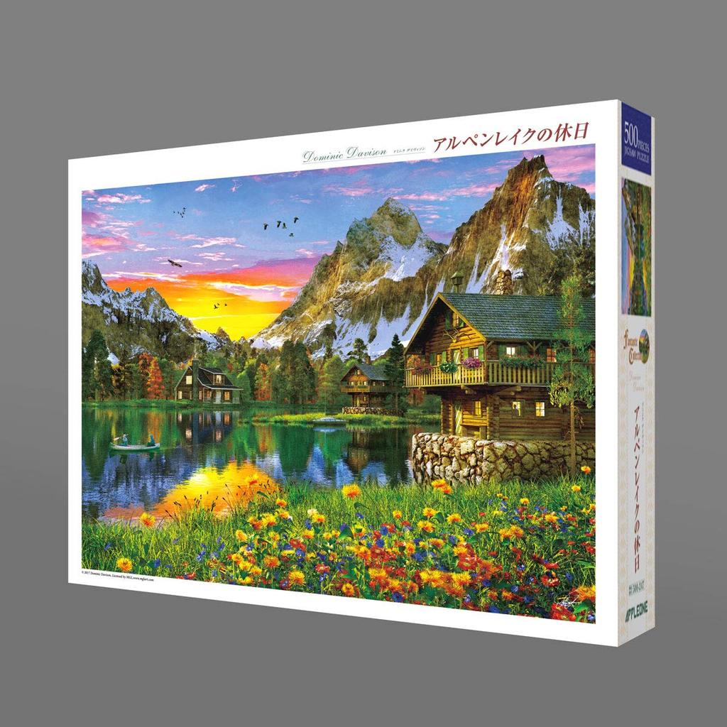 APPLEONE Alpine Lake Holiday Jigsaw Puzzle X 38 Made In Japan 500-247 (Dominic Davison) 500-Piece (53 Cm)