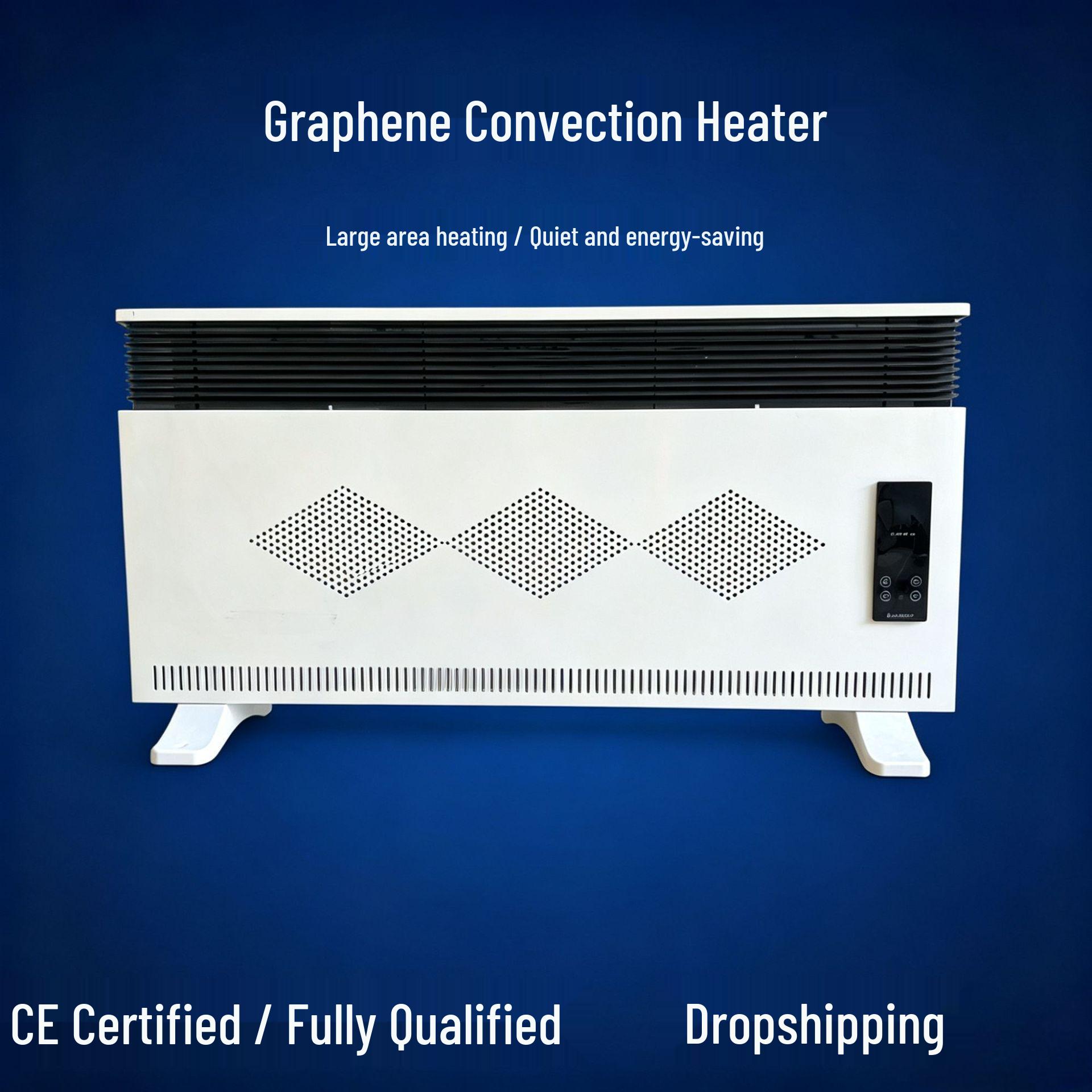 Graphene Energy-Saving Wall/Floor Electric Heater for School, Commercial & Home Use 1500W Mechanical