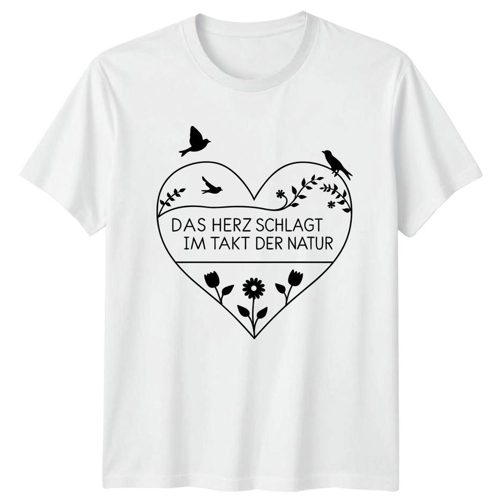 Das Herz Schlagt Im Takt TShirt GerUnisex Bird Nature Birthday Gift For Him S