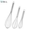 Stainless Steel Whisk Set (S/M/L), Balloon Wire Whisk for Mixing, Whisking Eggs & Baking