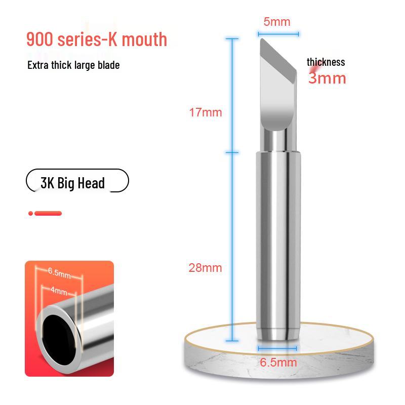 900 High Temp 400°C Soldering Iron Tip for 936 Station - Internal Heat, Constant Temp, K Horseshoe Tip