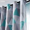 1PC LOZUJOJU Geometric Ins Style Blackout Curtains Modern Minimalist Thick Curtains for Bedroom Living Room Balcony Window for Home Decor