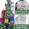 Festive Mini Laser Foam Gift Box Ornaments For Christmas Tree Holiday Decor In Assorted Styles