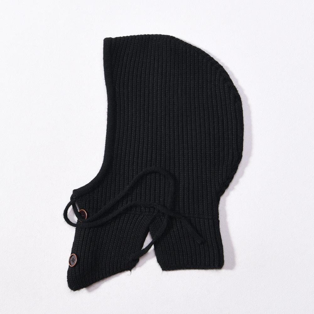 Big head friendly straps, button-up balaclava hat, autumn and winter ear protection, headgear, warm and windproof pullover hat.