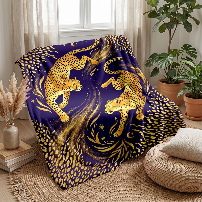 Gleaming White Tiger Majesty Theme blanket Lightweight Warm Flannel Blanket Decorative Throw Blanket for Home Decoration