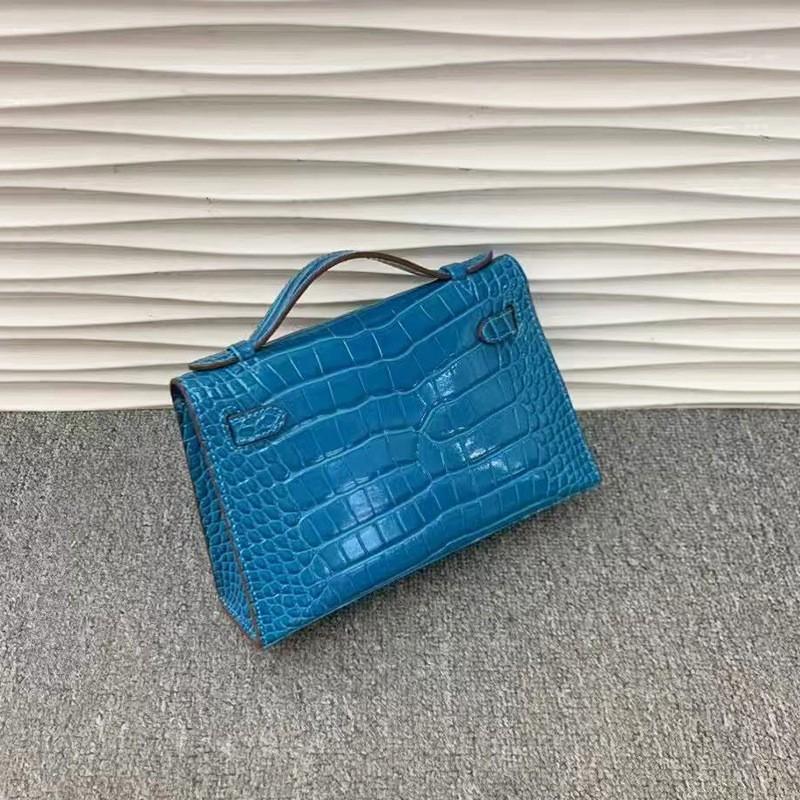 Nová kožená dámská taška druhé generace KL22 hlava hovězí kůže vzor aligátora hovězí kůže řetěz přes rameno šikmý přes rameno dámská taška