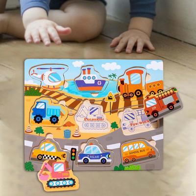 Wooden Puzzle Animal Jigsaw Set, Early Education Games, Game 3D Puzzles