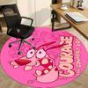 1pc Courage Dog Office Round Area Rug, Under Office Chairs Bedroom Living Room Home Decor, Room Decoa1016077