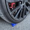 Car Wash Hose Guide with Angled Body and Side Roller, Pressure Hose Travel Aid for Smoother Cleaning Around Wheels