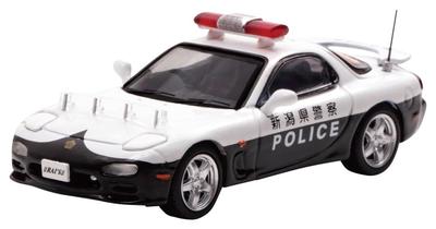 RAI'S 1/64 Mazda RX-7 (FD3S) Niigata Prefectural Police Traffic Mobile Unit Vehicle (355) Finished Product