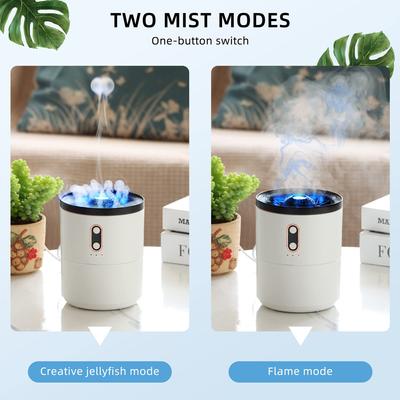 Umidificador Difusor de Água-viva Aromaterapia Perfume Óleo Essencial Aroma Difusor Névoa Fria Umidificador de Ar para Escritório Quarto