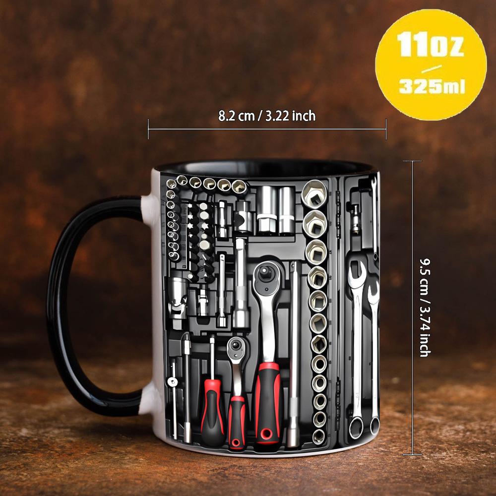 

Мужская керамическая кружка Toolbox 3D Boyfriend Force Coffee Mug 301-400ml красный