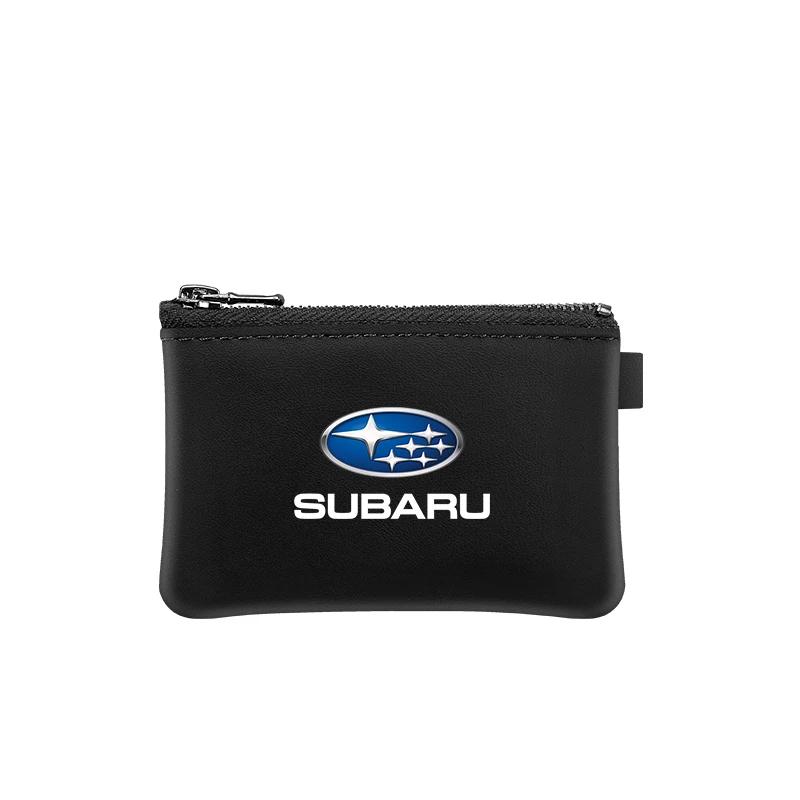 Kožené Pouzdro na Klíče od Auta Kryt Taštička na Klíče Pro Subaru STI Impreza WRX Peněženka na Klíče Auto Dekorace Příslušenství Y4