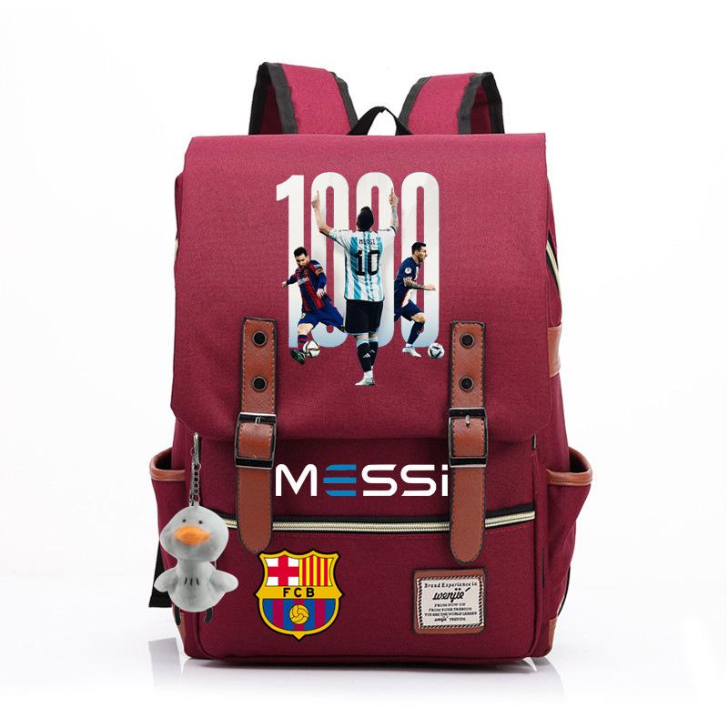 2023 neuer Schulranzen Lionel Messi Koreanischer Oxford-Stoff Rucksack Nylon, Reisetasche Damen Outdoor Rücken