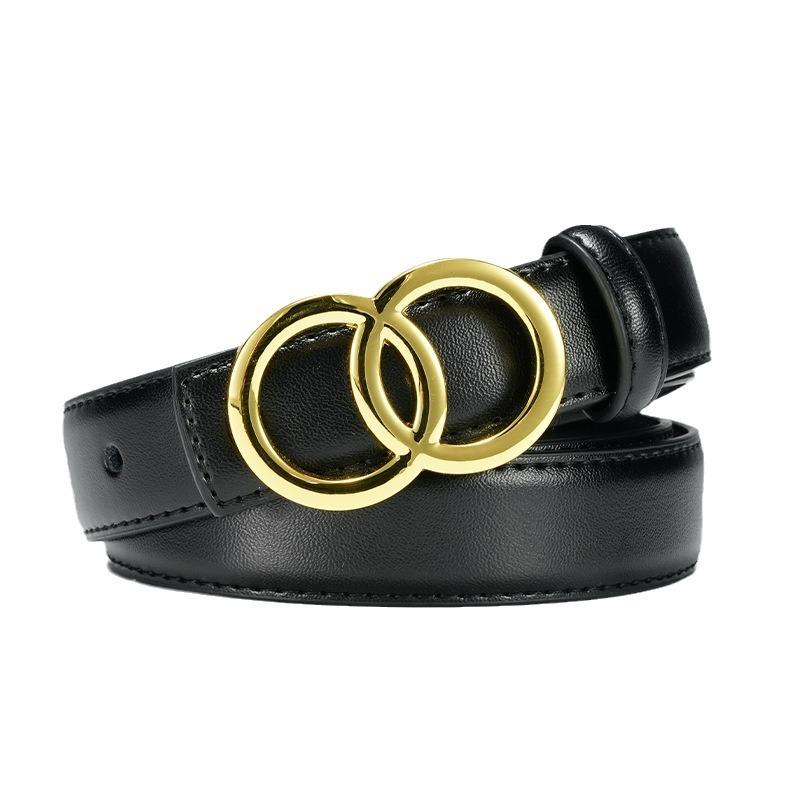 Damen Neuer Glatter Schnallenkleidergürtel Damen Dekorativer Rock Vielseitiger Damenriemen