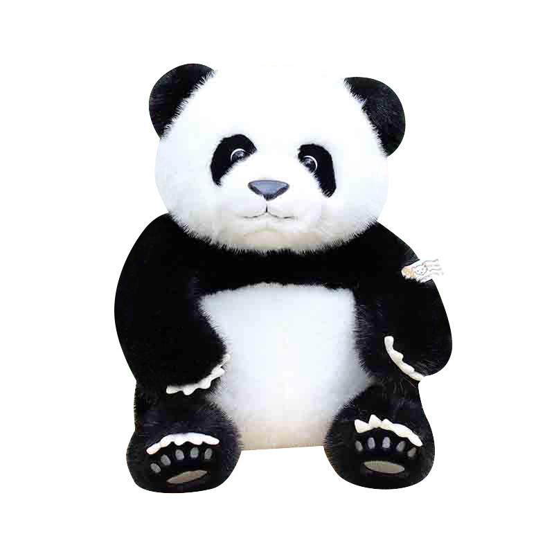 Lovable 35cm Panda Plush Toy Soft And Cuddly Black And White Animal Stuffed