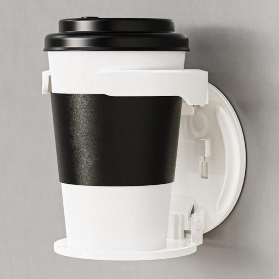Wall Mounted Cup Holder Space Saving Organizer Foldable Design Portable Bottle Storage Rack Dormitory Cup Organizer