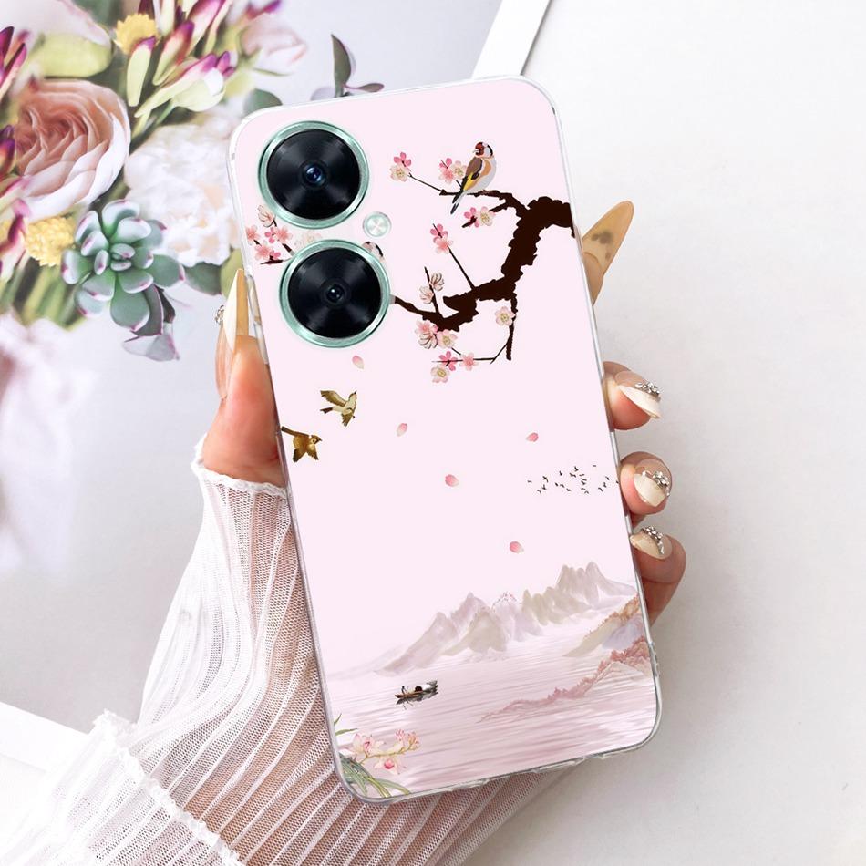 For Huawei Nova 11i Cute Flower Butterfly Cat Painted Case For Huawei Nova11i MAO-LX9 Soft Silicone TPU Phone Cases
