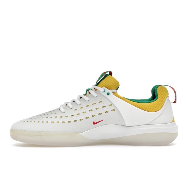 Nike Zoom Nyjah 3 Premium SB Rastafarian Unisex Sneakers White Summit-White Tour-Yellow DO9403-100