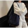 Soft Nylon Vertical Shape Shoulder Bag With Flap Closure For Daily Outings