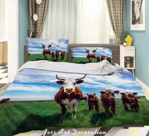 Dairy Cow Soft Duvet Cover Set Bed Decoration First Choice Gift Suitable for Children Young Boys Young Girls Plus Adult Peoples Soft Warm Soft
