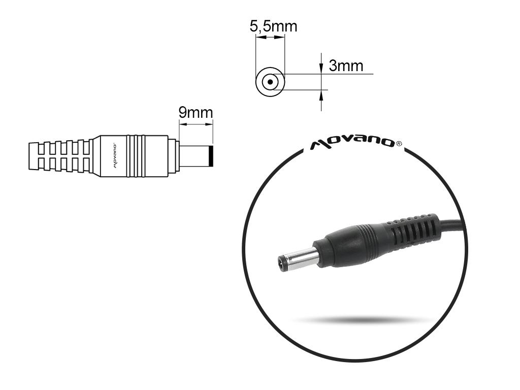 Caricabatterie per Samsung 19v 3.16a 60W pin 5.5x3.0mm
