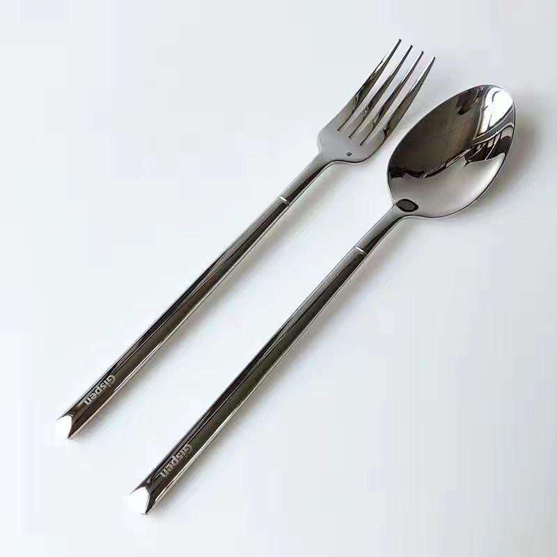 Western food knives, forks and spoons set Excellent stainless steel three-piece set Household steak tableware knives and forks ins
