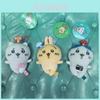 Charming 7cm Chiikawa Plush Toy Keychain Featuring Cute Mushroom Bear Design