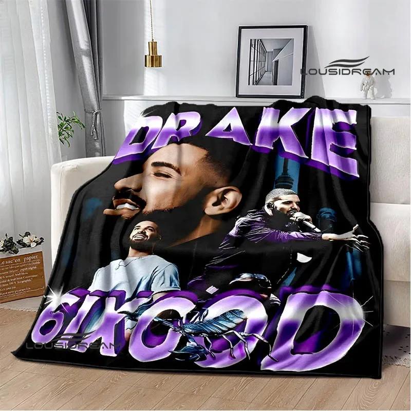 Eminem Hip -hop Singer Printing Blanket Warm Blanket Flannel Blanket Picnic Blanket Blankets for Beds Birthday Gift