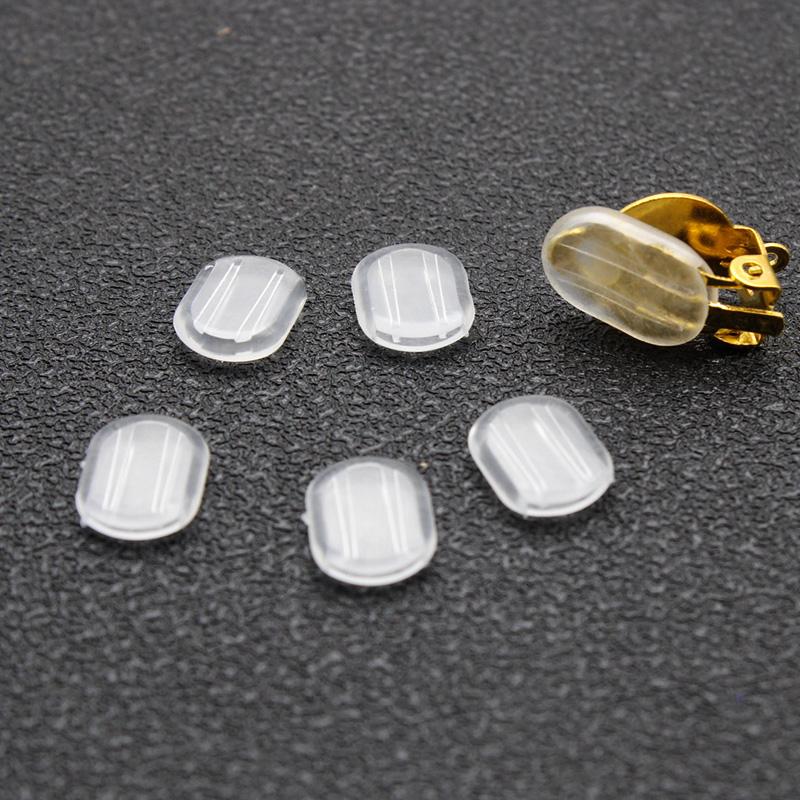 Earrings Screw Backs Anti-Pain Ear Clip Rubber Silicone Earring Back Stoppers for Stud Earrings Ear Plug Blocked Caps DIY Making