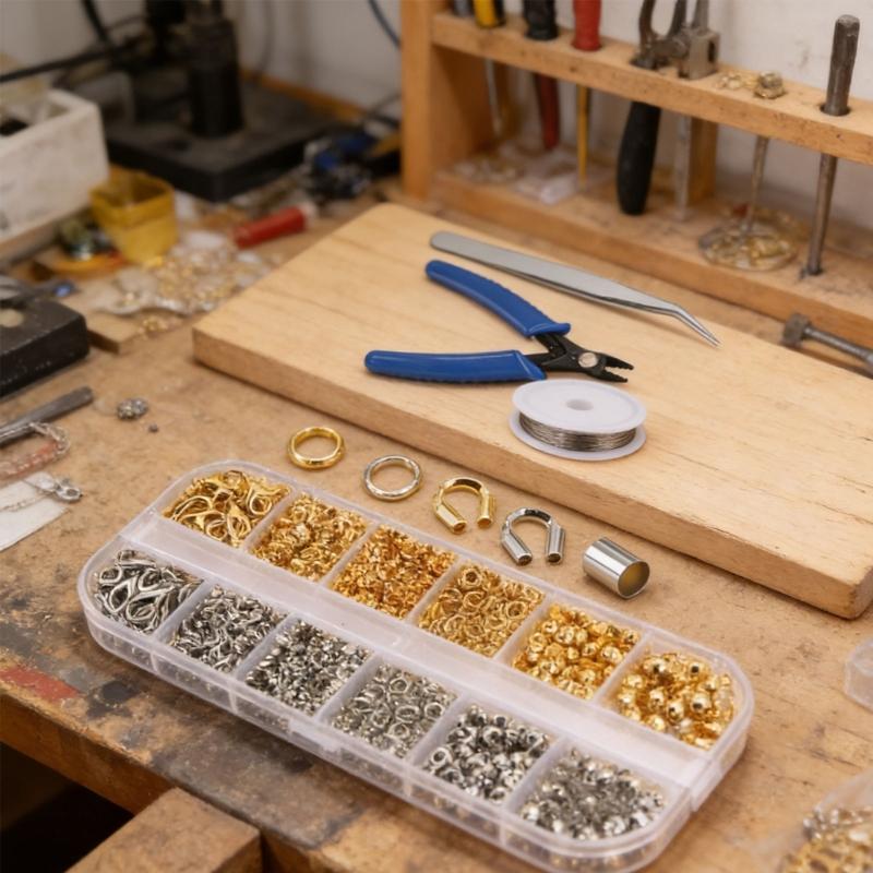 Double Size Metal Bead Positioning Kit Delicate Earring Making Supplies For Necklace Bracelet Earring Crafting