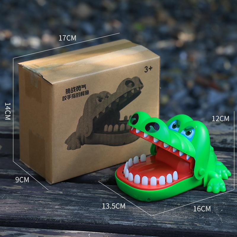 Kid's Finger-Biting Crocodile Gag Toy - Fun Stress Relief & Parent-Child Interaction