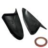 Carbon Look/Glossy Black Car Side Wing Cap Mirror Cover For Nissan Qashqai J10 2007-2014 Rearview Mirror Case Add-on accessories