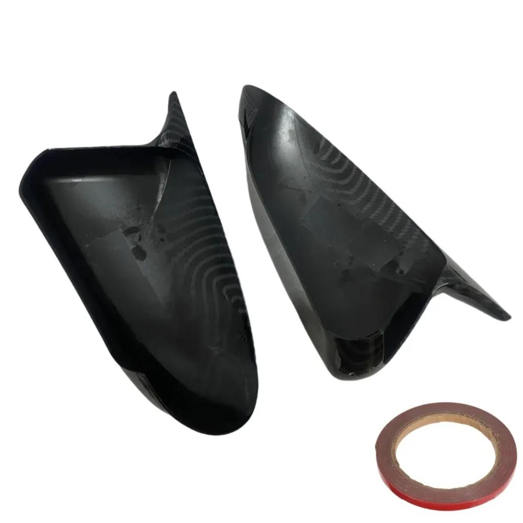 Carbon Look/Glossy Black Car Side Wing Cap Mirror Cover For Nissan Qashqai J10 2007-2014 Rearview Mirror Case Add-on accessories