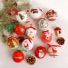 Christmas Theme Pattern Foam Ball Pendant Family Festival Decoration Props For Holiday Tree Decor And Festive Display