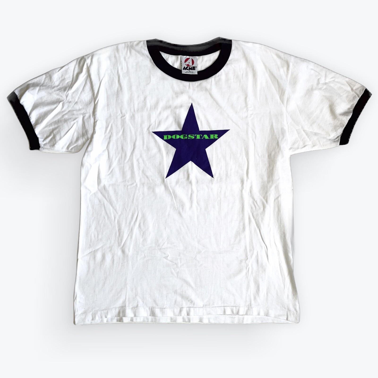 Vintage 1997 Dogstar T-shirt Keanu Reeves Band White Ringer Acme Australia L 90s Unisex T-Shirt L