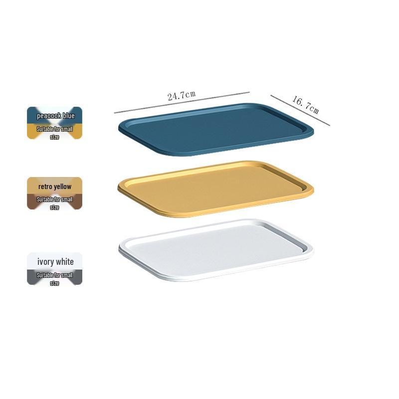 Desktop Storage Box with Lid: Snack, Cosmetic, and Underwear Organizer Yellow