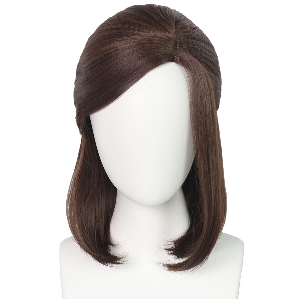 The Last Of Us Ellie Brown Cosplay Wig With Breathable Natural Feel For Scene Dressing