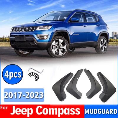 2017- Front Rear 4pcs FOR JEEP Compss Mudguard Fender Mud Flap Guards Splash Mudflaps Car Accessories Mudguards