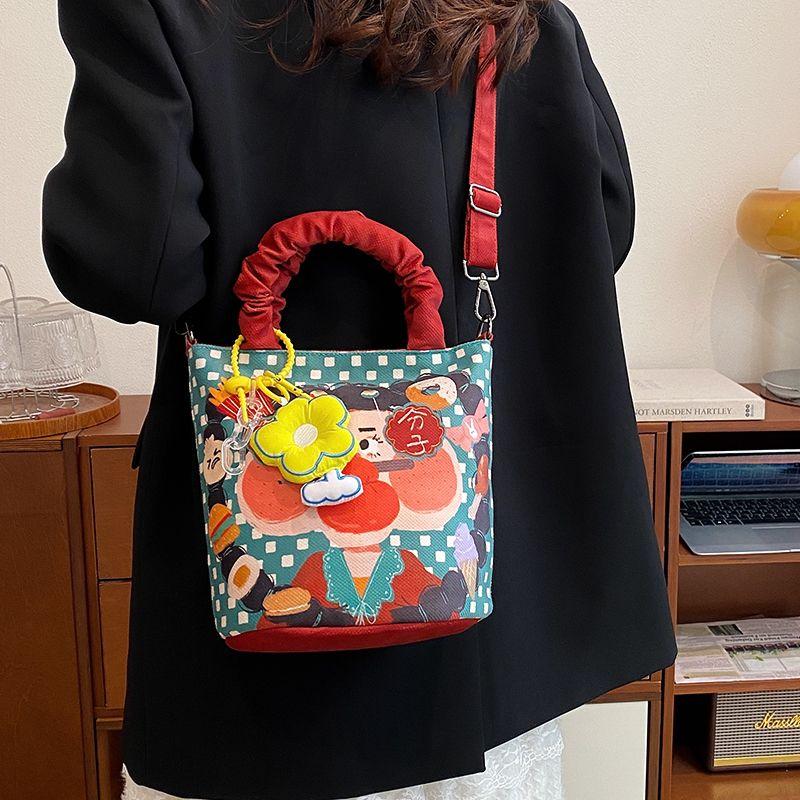 

Bag Women s Summer Super Popular Kids Strange Small Bag Large Capacity Bucket Green