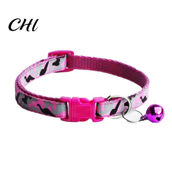 Verstellbarer Hunde-Halsband mit Tarnmuster, für Hunde, Katzen, Welpen, Glockenhalsband