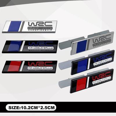 Nálepka na karoserii s kovovým emblémem WRC Rally Pro H/on/da Fit GK5 T/oyo/ta Yaris V//W Golf Polo Su-zuki Swift F-iat A-barth Evo