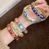 Enamel Floral Vintage Cloisonne Bangle Traditional Women's Hand Bracelet Ladies
