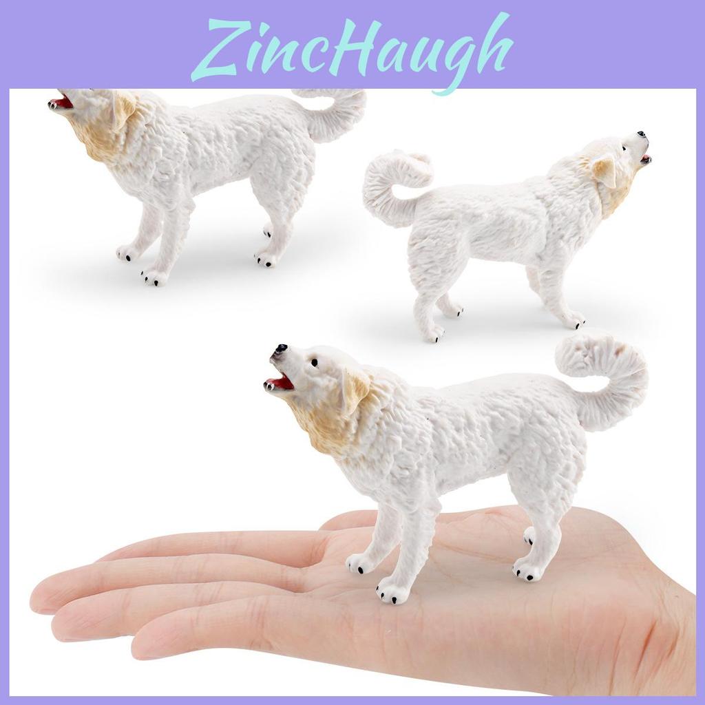Pvc Pyrenees Mountain Dog Figure For Kids Educational Toys And Family Room Display