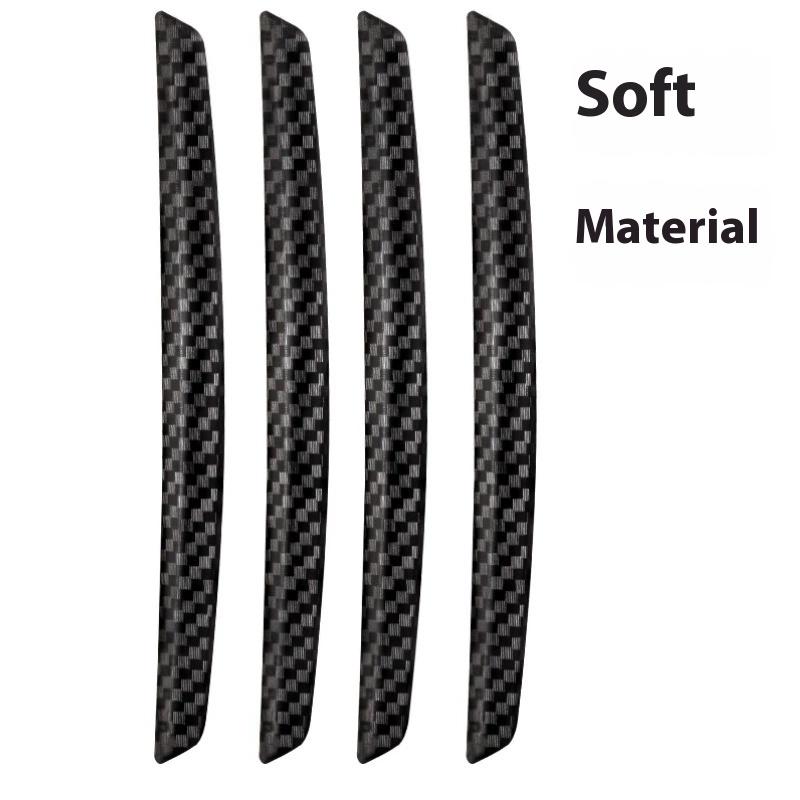 New Product: 4-piece Car Door Anti-collision Strip with Carbon Fiber Texture for Door Opening Scratch Resistant Protection Car