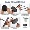 Hand Towel Holder Stand Metal S Shaped Standing Towel Rack with 7inch Stable Base Countertop Storage Rack for Bathroom Kitchen