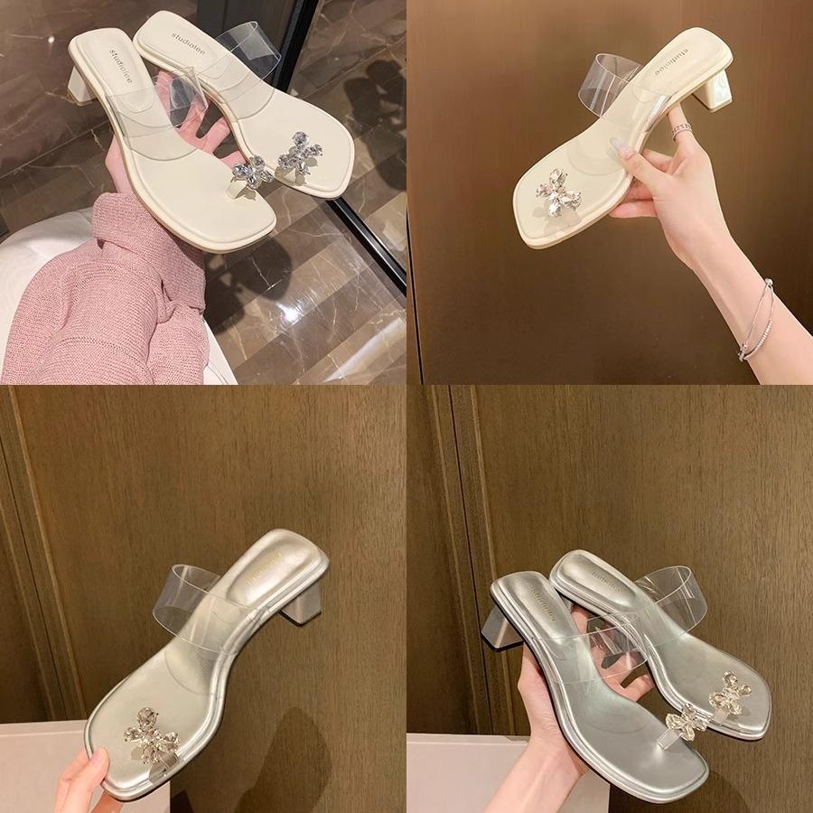 2025 women's shoes soft sole not tired feet quality high heels summer new sandals women's custom link support proofing